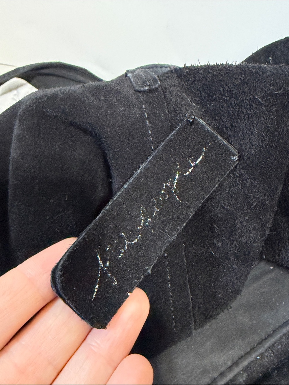 Free People black suede leather slouchy hobo boho tote shoulder bag - Picture 10 of 11